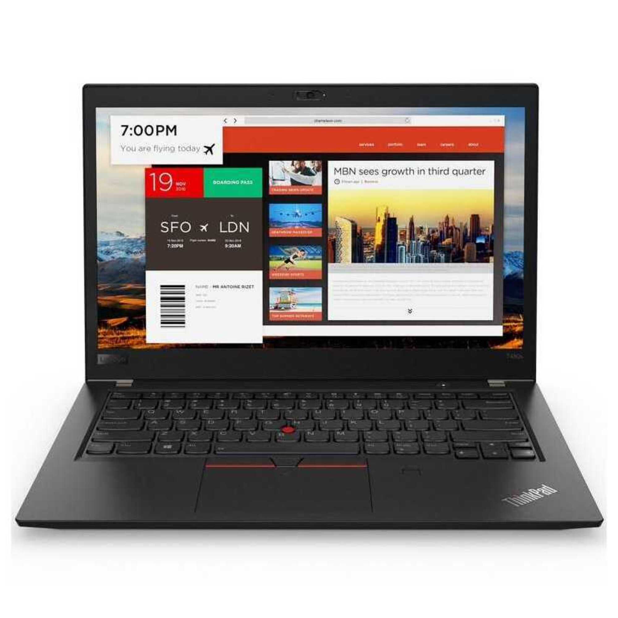 Lenovo ThinkPad T480S - Core i5 - 8 Go - 480 Go SSD - Recond