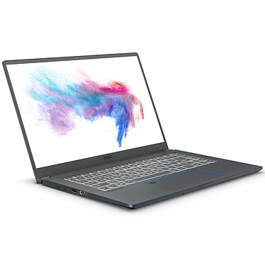 MSI Prestige 15 A11SCS-081XFR - Core i7 1165G7 / 2.8 GHz - FreeDOS - 16 Go RAM - 512 Go SSD NVMe - 15.6" IPS 1920 x 1080 (Full HD) @ 60 Hz - GF GTX 1650 Ti - Wi-Fi, Bluetooth - gris charbon