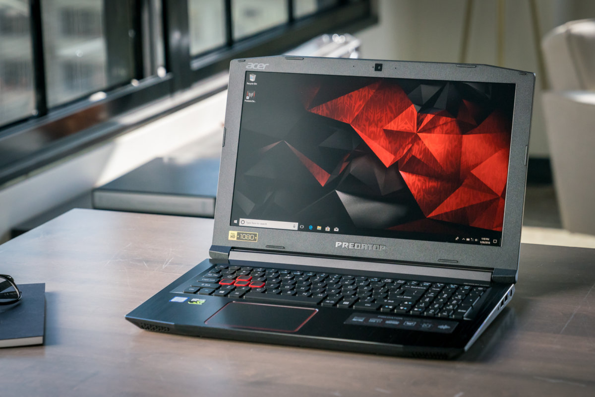 Acer Predator Helios 300 317-52-76KU - Core i7 8750H / 2.2 GHz - Win 10 Familiale 64 bits - 16 Go RAM - 128 Go SSD + 1 To HDD - 17.3" IPS 1920 x 1080 (Full HD) - GF GTX 1050 Ti - Wi-Fi, Bluetooth - schiste noir - kbd : français