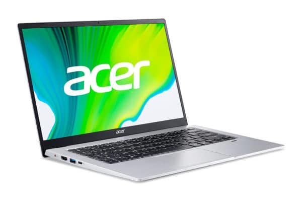 Acer Swift 1 SF114-33-P8T3 - Pentium Silver N5030 / 1.1 GHz - Win 10 Familiale 64 bits - 4 Go RAM - 256 Go SSD - 14" IPS 1920 x 1080 (Full HD) - UHD Graphics 605 - Bluetooth, Wi-Fi - Argent pur - clavier : Français