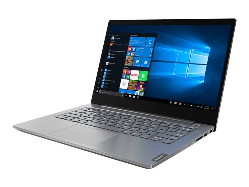 Lenovo ThinkBook 14-IIL 20SL - Core i5 1035G1 / 1 GHz - Win 10 Pro 64 bits - 16 Go RAM - 512 Go SSD NVMe - 14" IPS 1920 x 1080 (Full HD) - UHD Graphics - Bluetooth, Wi-Fi - gris minéral - clavier : Anglais