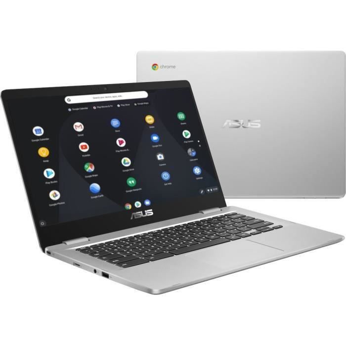 PC portable Asus Asus chromebook c423na-bv0051 14" - intel celeron n3350 1.1 ghz - emmc 64 go - ram 4 go