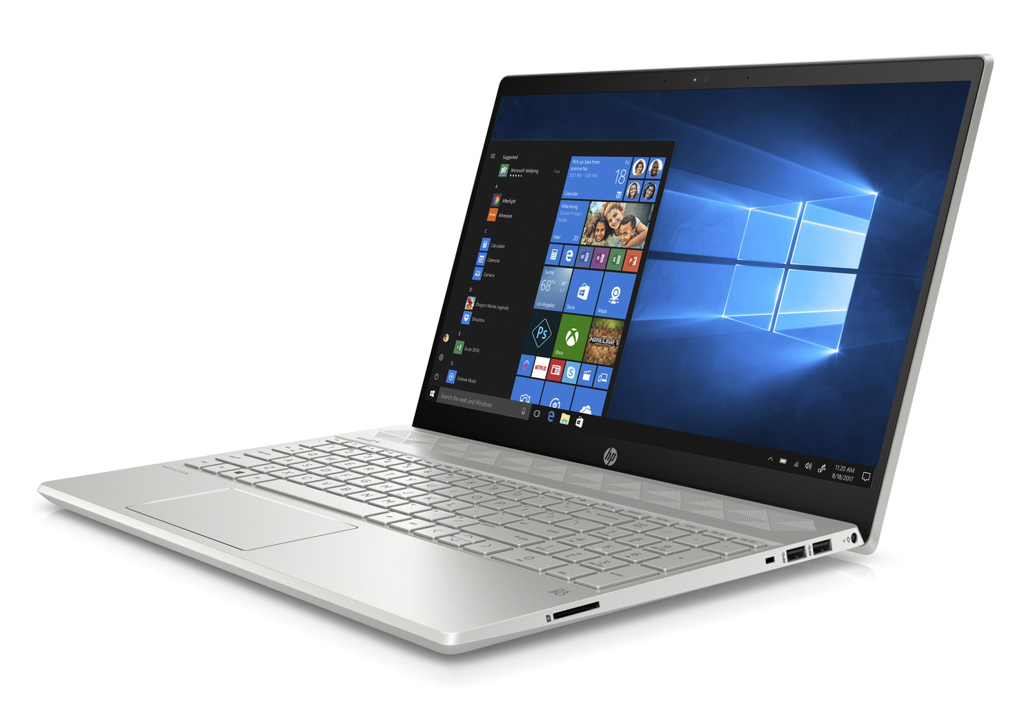 HP Pavilion 15-cw1006nf - Ryzen 5 3500U / 2.1 GHz - Win 10 Familiale - 8 Go RAM - 1 To - 15.6" - Radeon Vega 8 - argent minéral