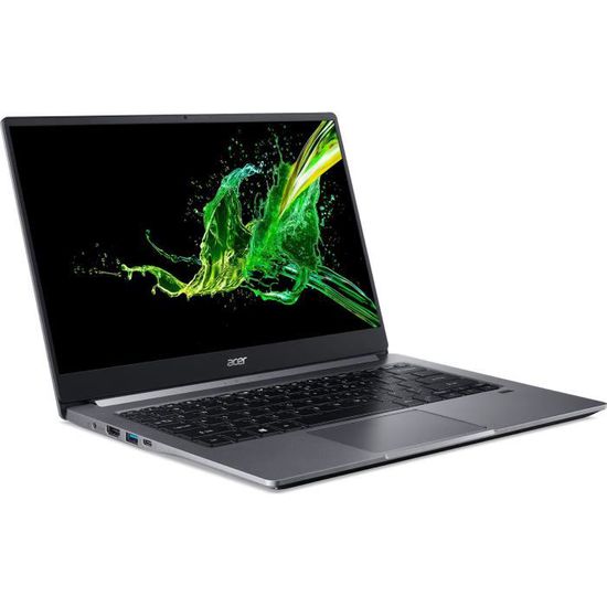 Acer Swift 3 Pro Series SF314-57 - Core i7 1065G7 / 1.3 GHz - Win 10 Pro 64 bits - 16 Go RAM - 512 Go SSD NVMe - 14" IPS 1920 x 1080 (Full HD) - Iris Plus Graphics - Bluetooth, Wi-Fi - gris acier - clavier : Français