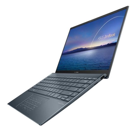 ASUS ZenBook 14 UX425EA-BM139T - Core i7 1065G7 / 1.3 GHz - Windows 10 Home - 16 Go RAM - 1 To SSD (32 Go cache SSD) NVMe - 14" 1920 x 1080 (Full HD) - Iris Plus Graphics - Bluetooth, Wi-Fi - gris pin
